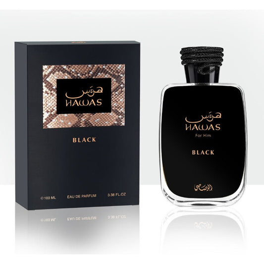 Rasasi Hawas Black 100ML Eau de Parfum for Men