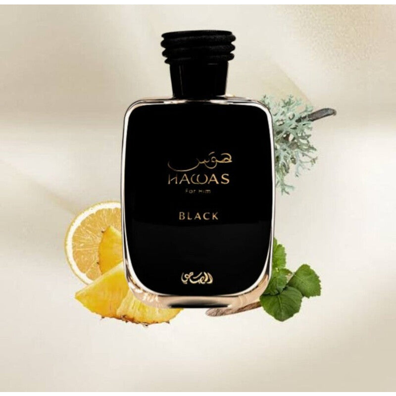 Rasasi Hawas Black 100ML Eau de Parfum for Men